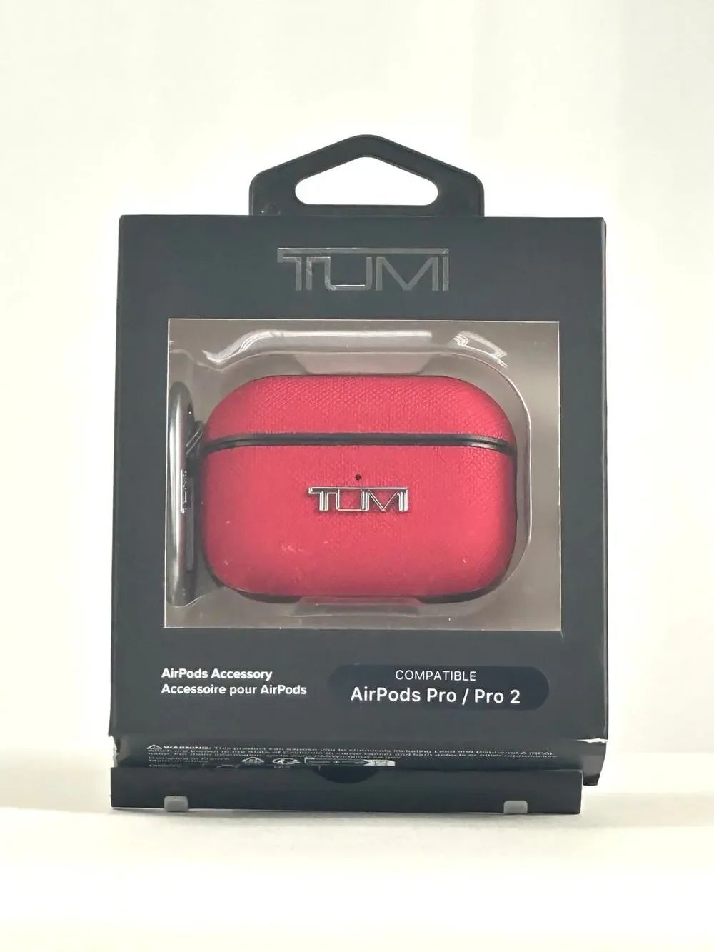 Tumi Case Cover Fits Apple AirPods Pro / Pro 2 Red